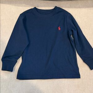 2T Polo Navy Blue Kids Long Sleeve Shirt